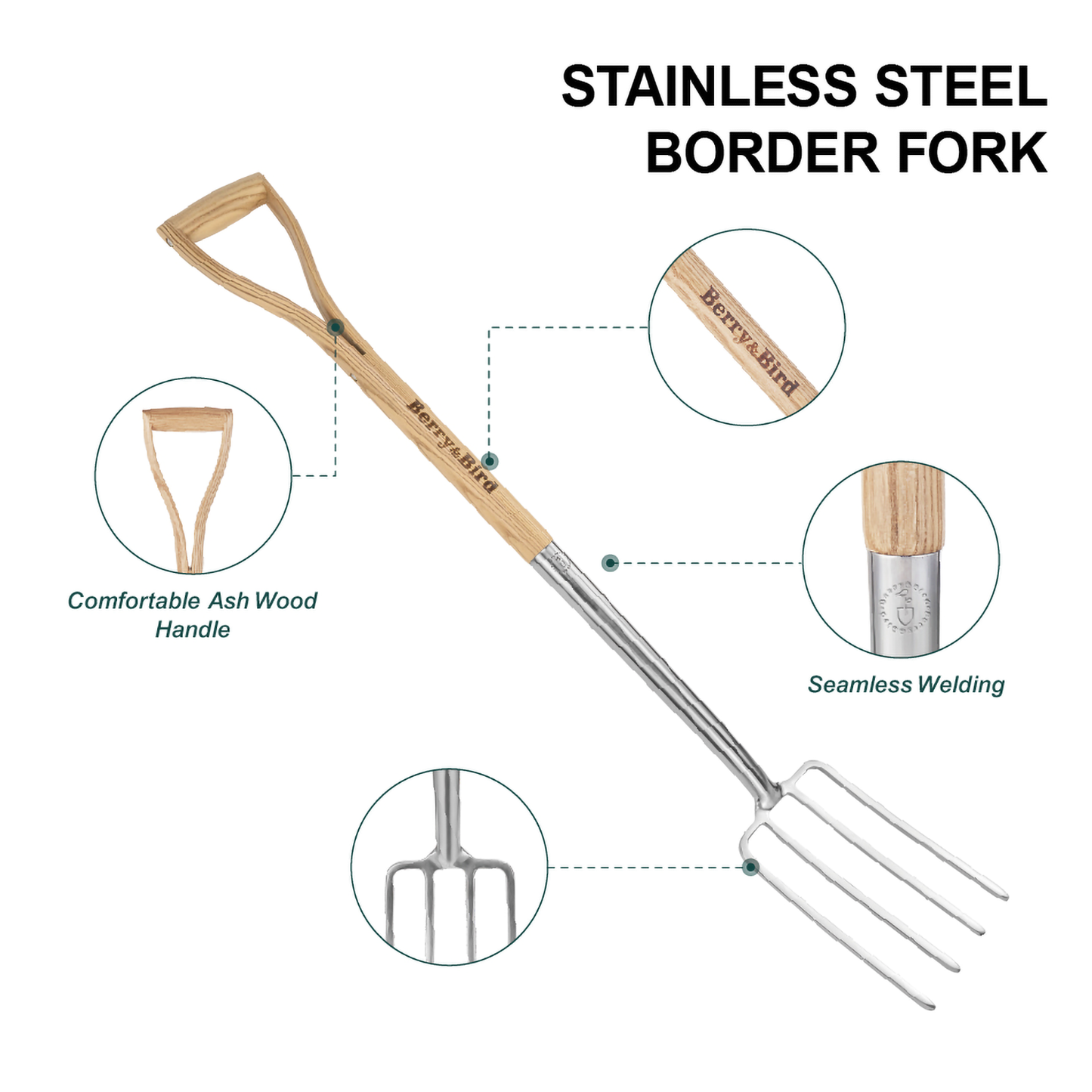 Stainless Steel Border Fork