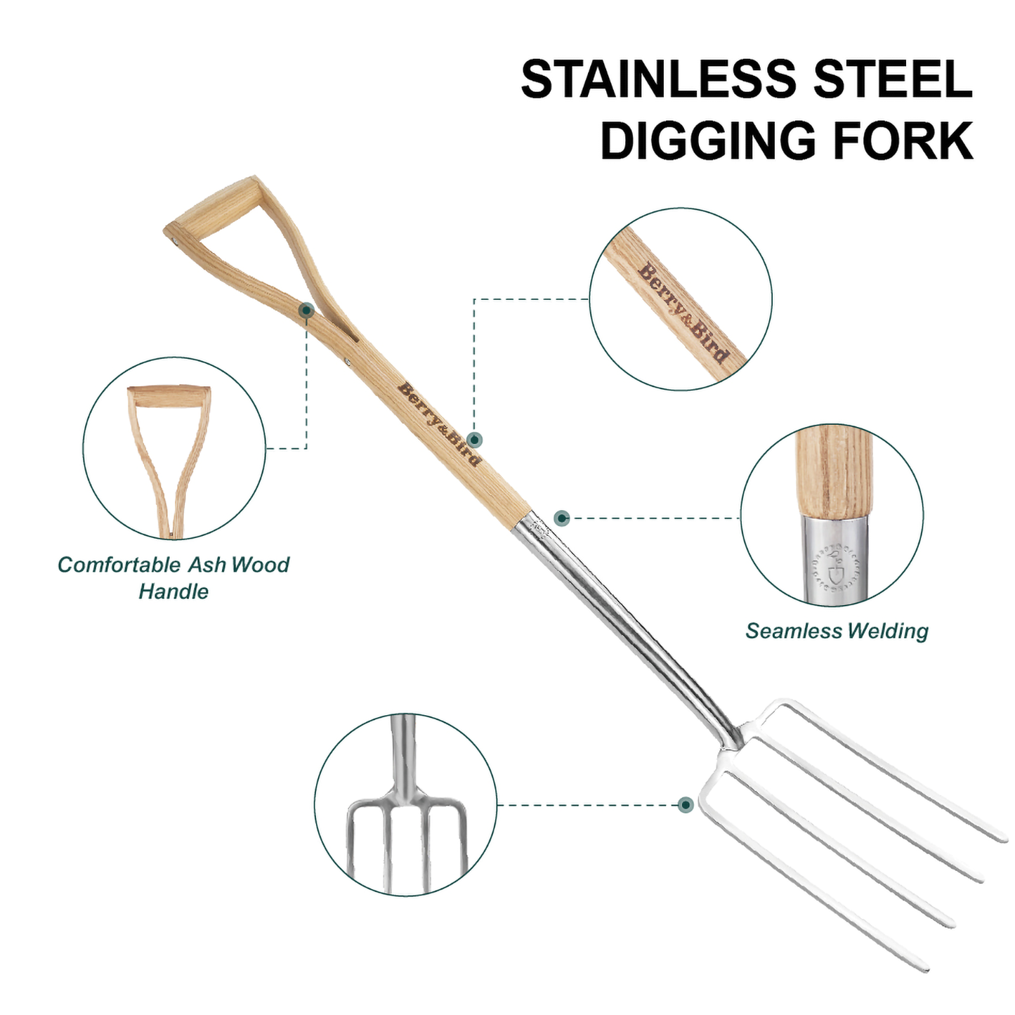 Stainless Steel Digging Fork