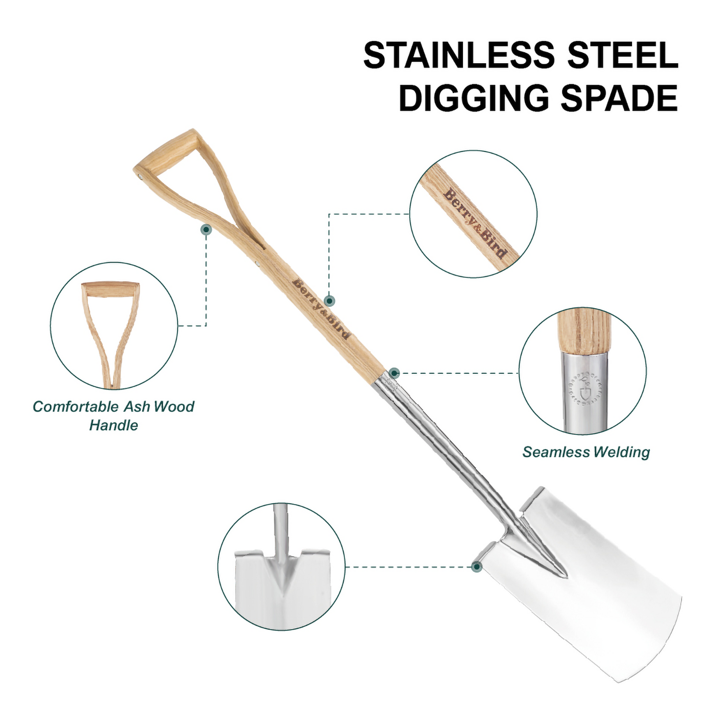 Stainless Steel Digging Spade