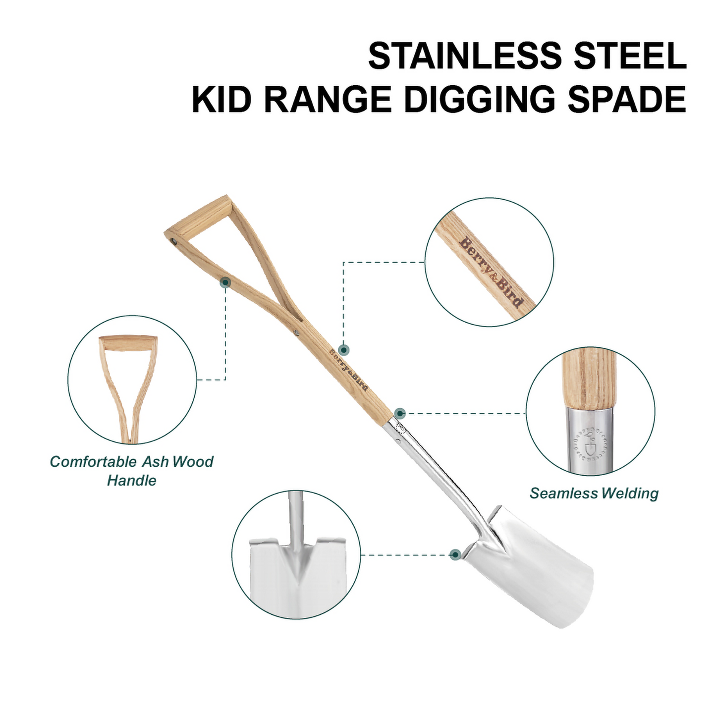 Stainless Steel Kid Range Digging Spade