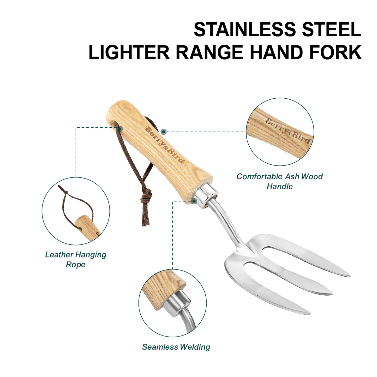 Stainless Steel Lighter Range Hand Fork