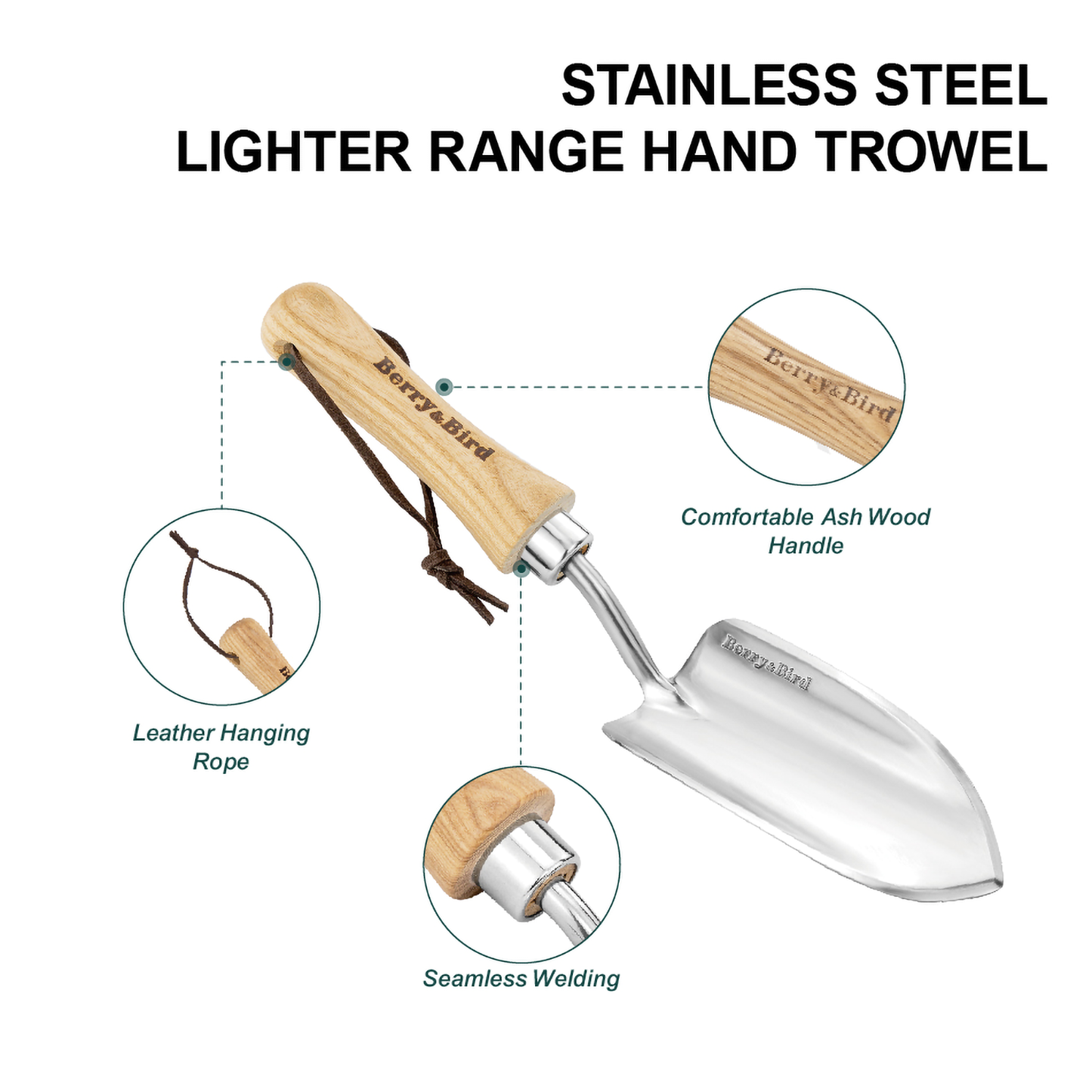 Stainless Steel Lighter Range Hand Trowel