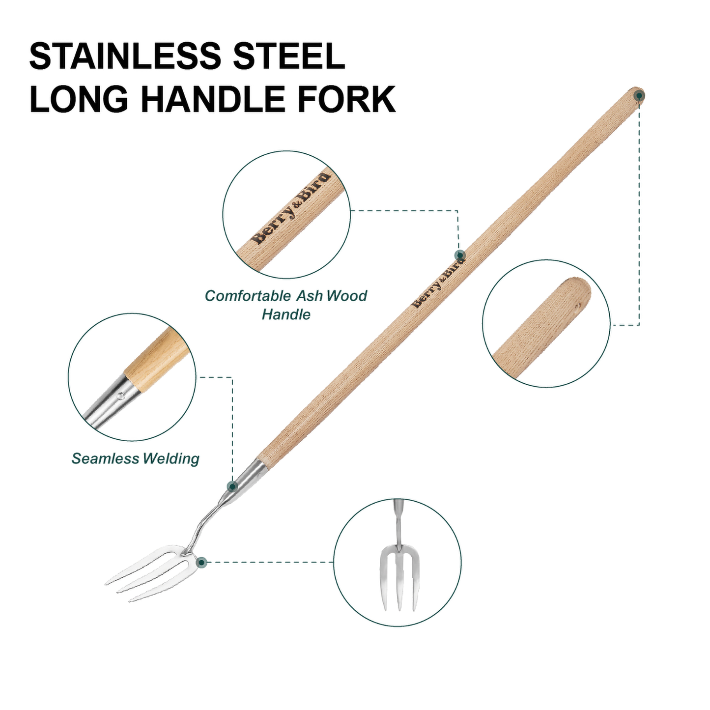 Stainless Steel Long Handle Fork