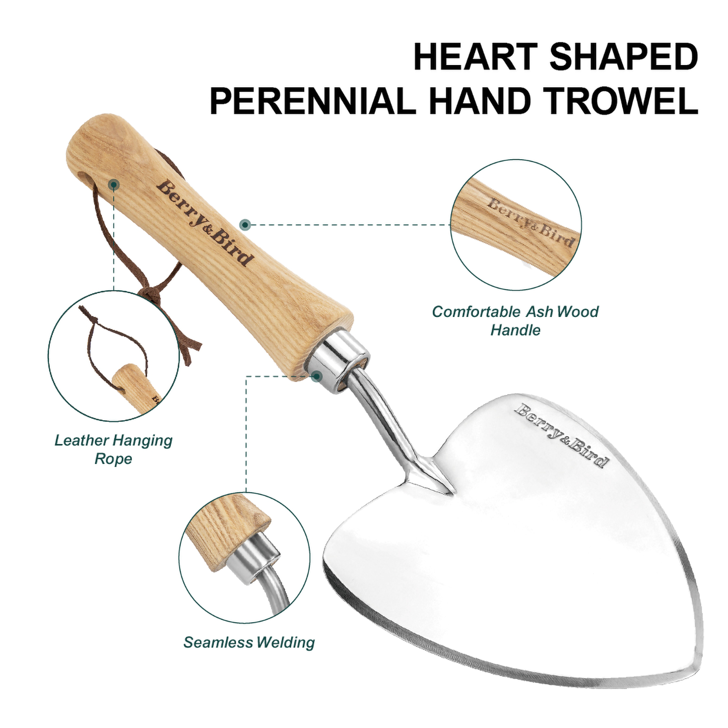 Heart Shaped Perennial Hand Trowel