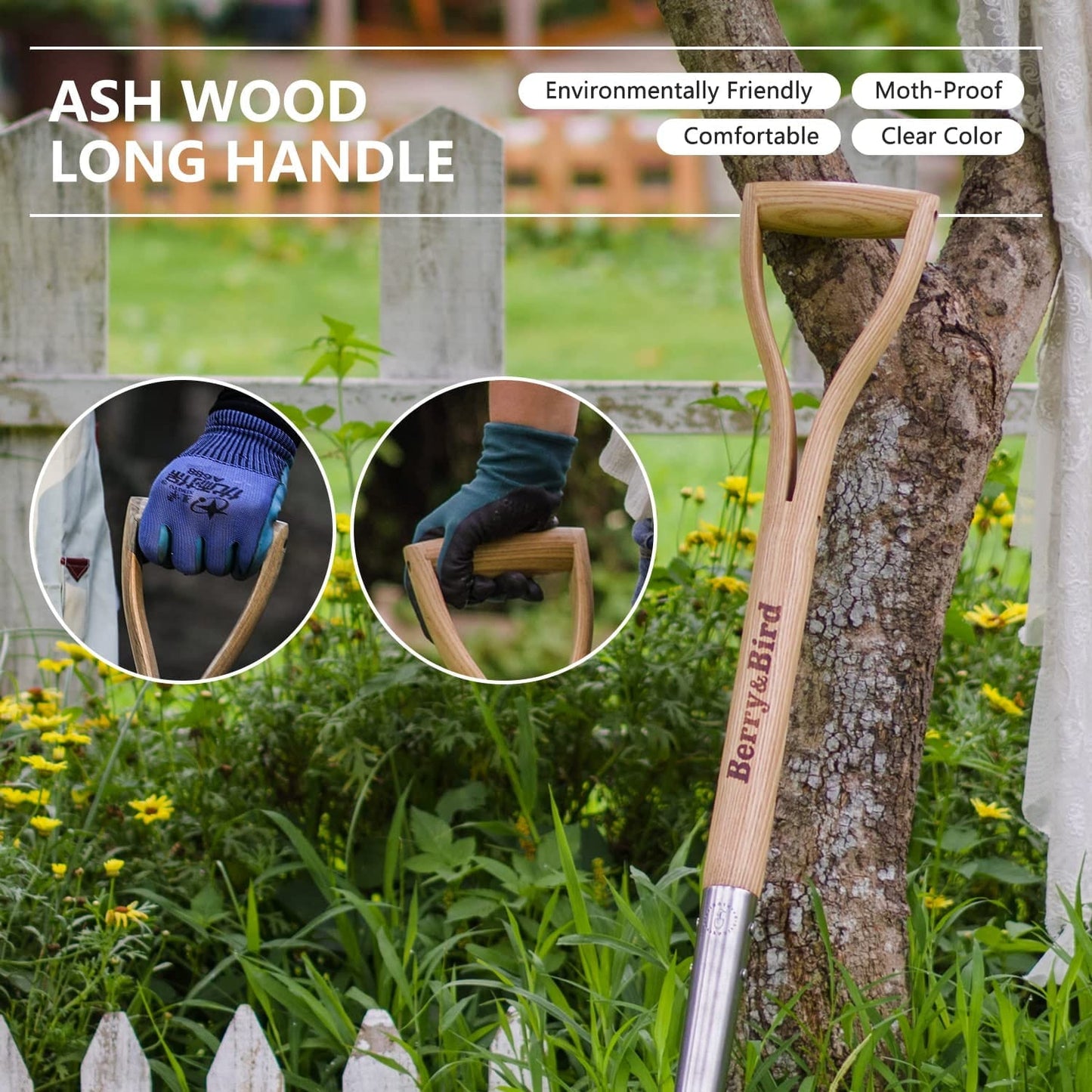 Stainless Steel Border Pointed Spade