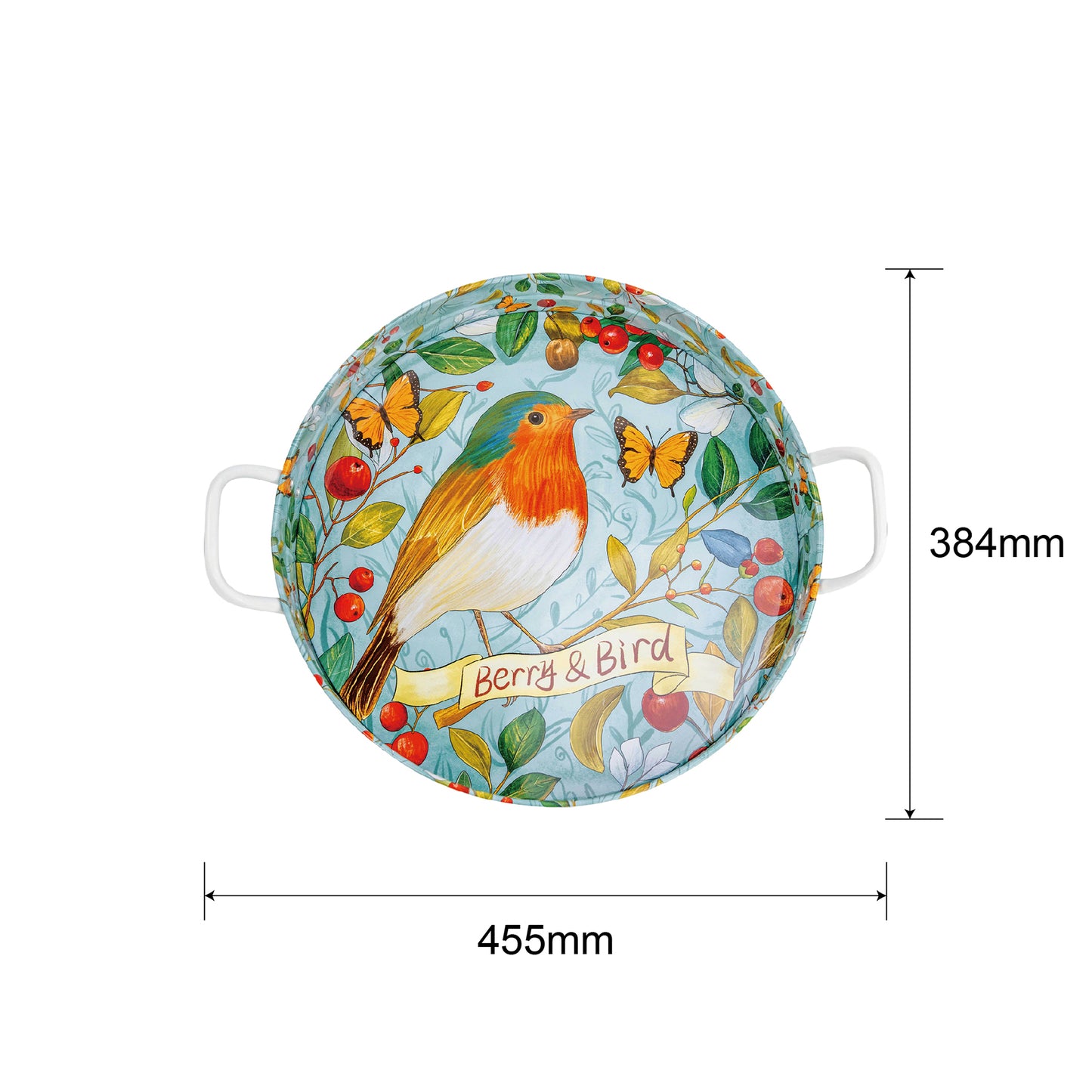 Round Metal Tray (Robin)