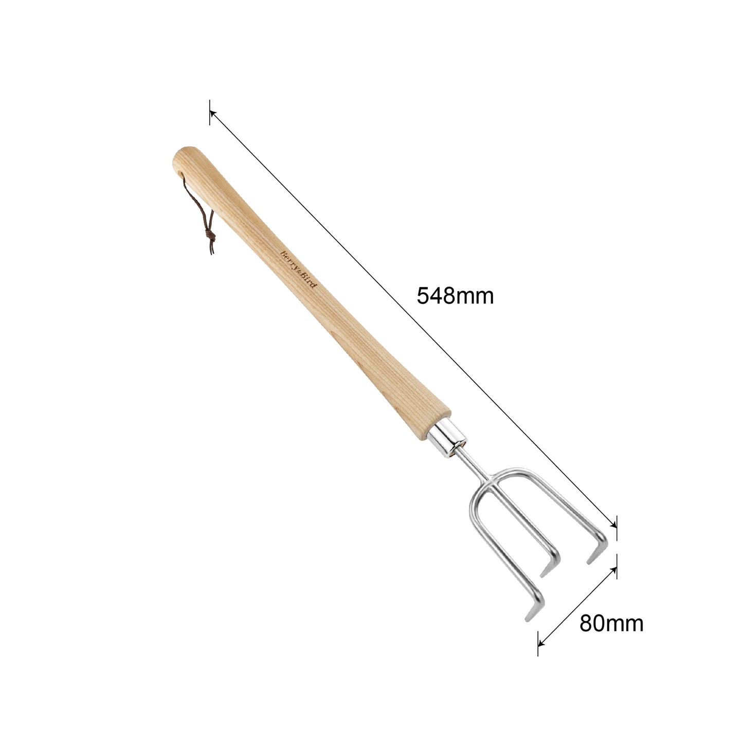 Stainless Steel Border Hand 3 Prong Cultivator