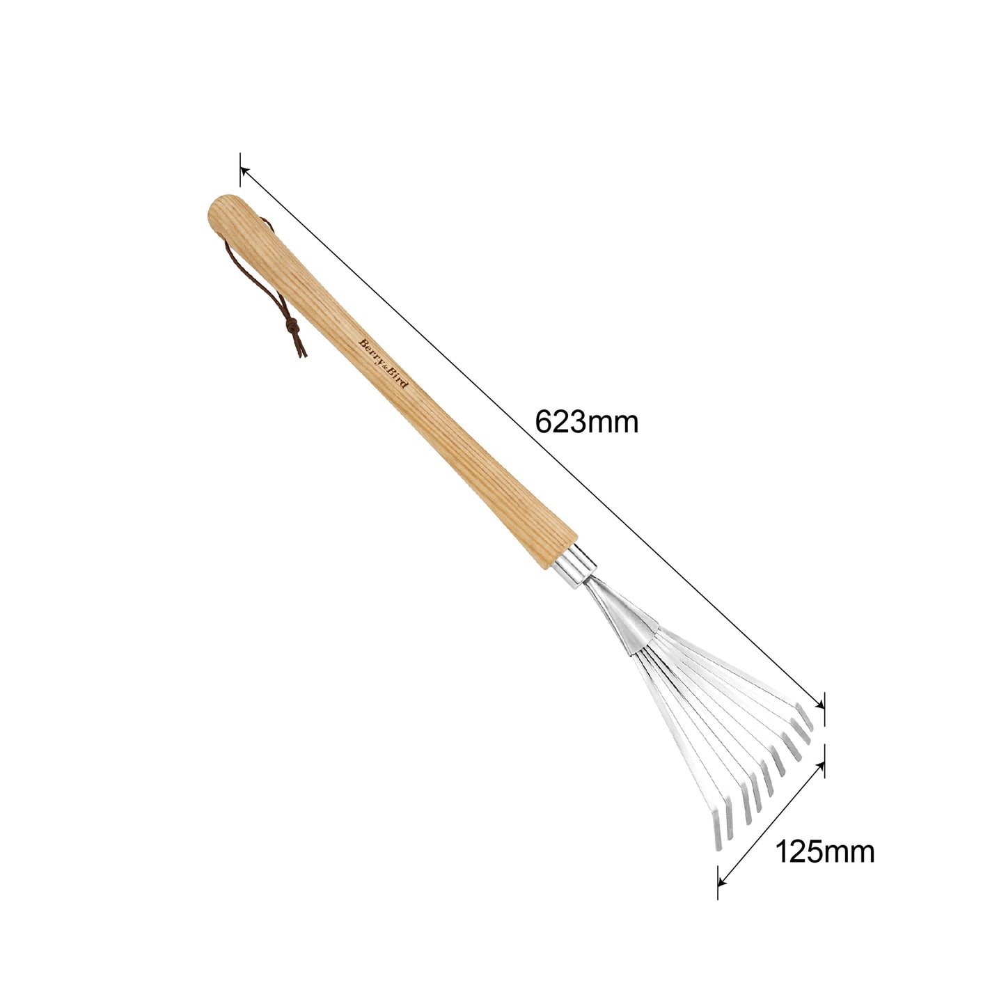 Stainless Steel Border Hand Shrub Rake