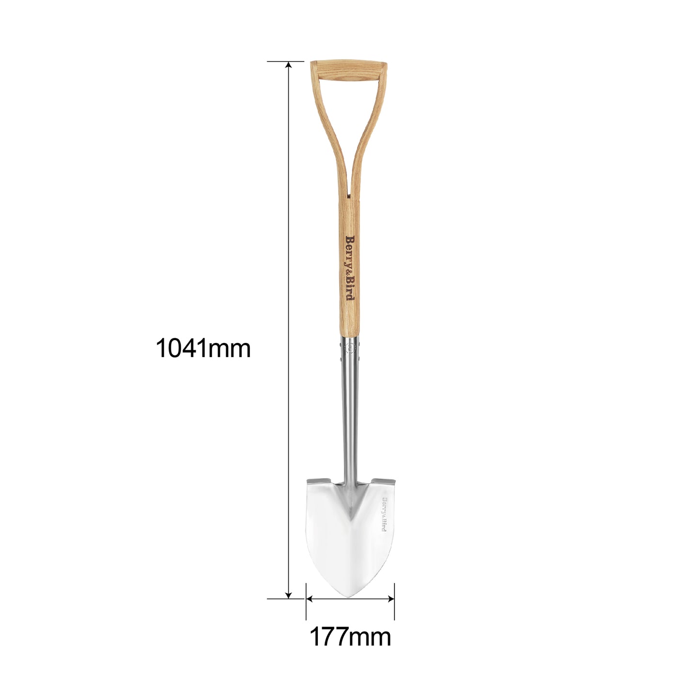 Stainless Steel Border Pointed Spade