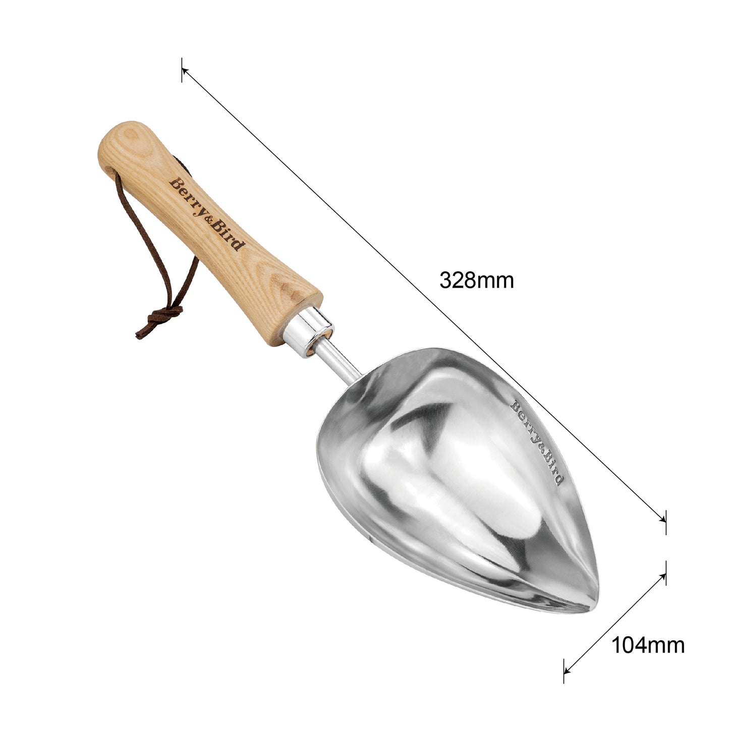 Stainless Steel Heart Shaped Hand Potting Scoop