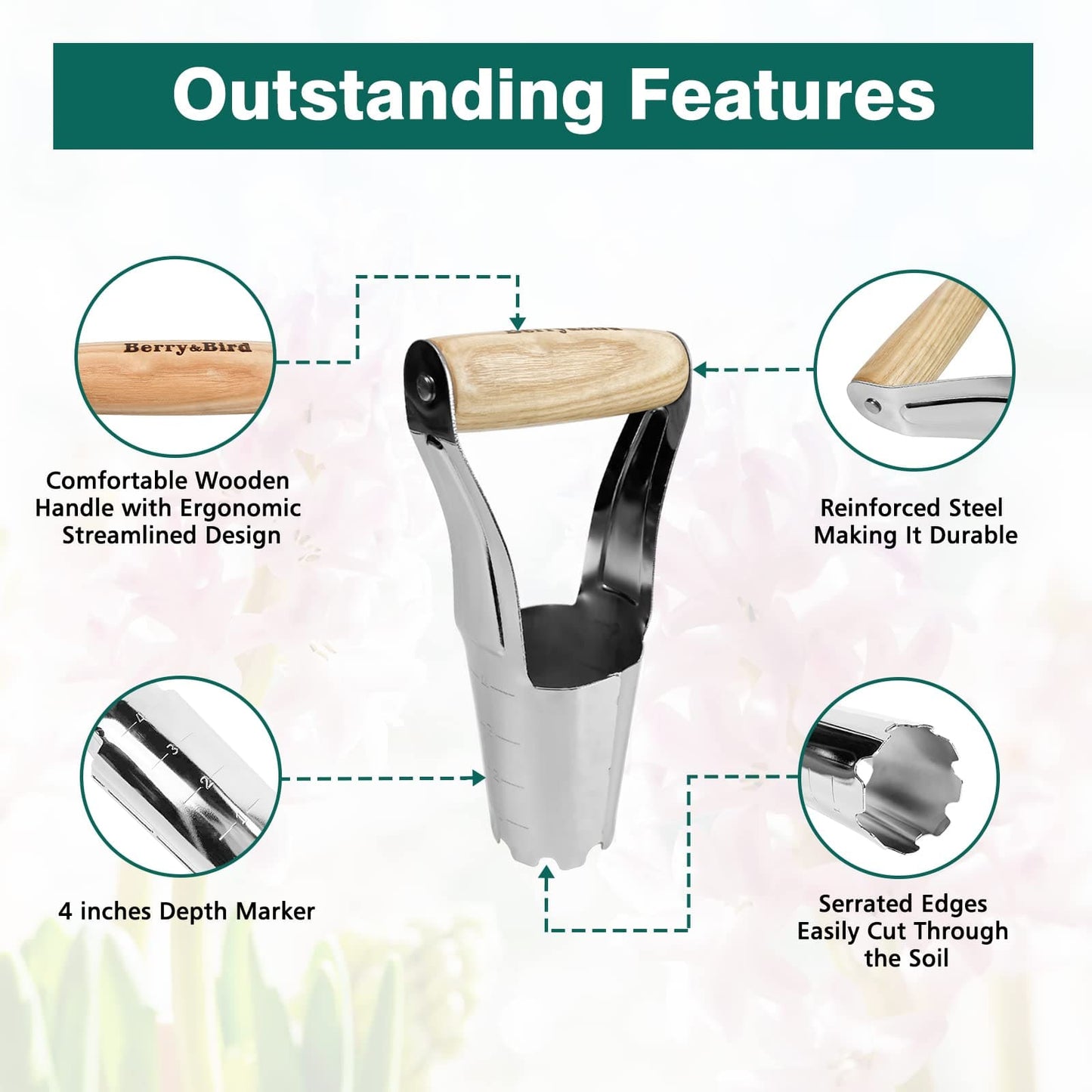 Stainless Steel Bulb Planter