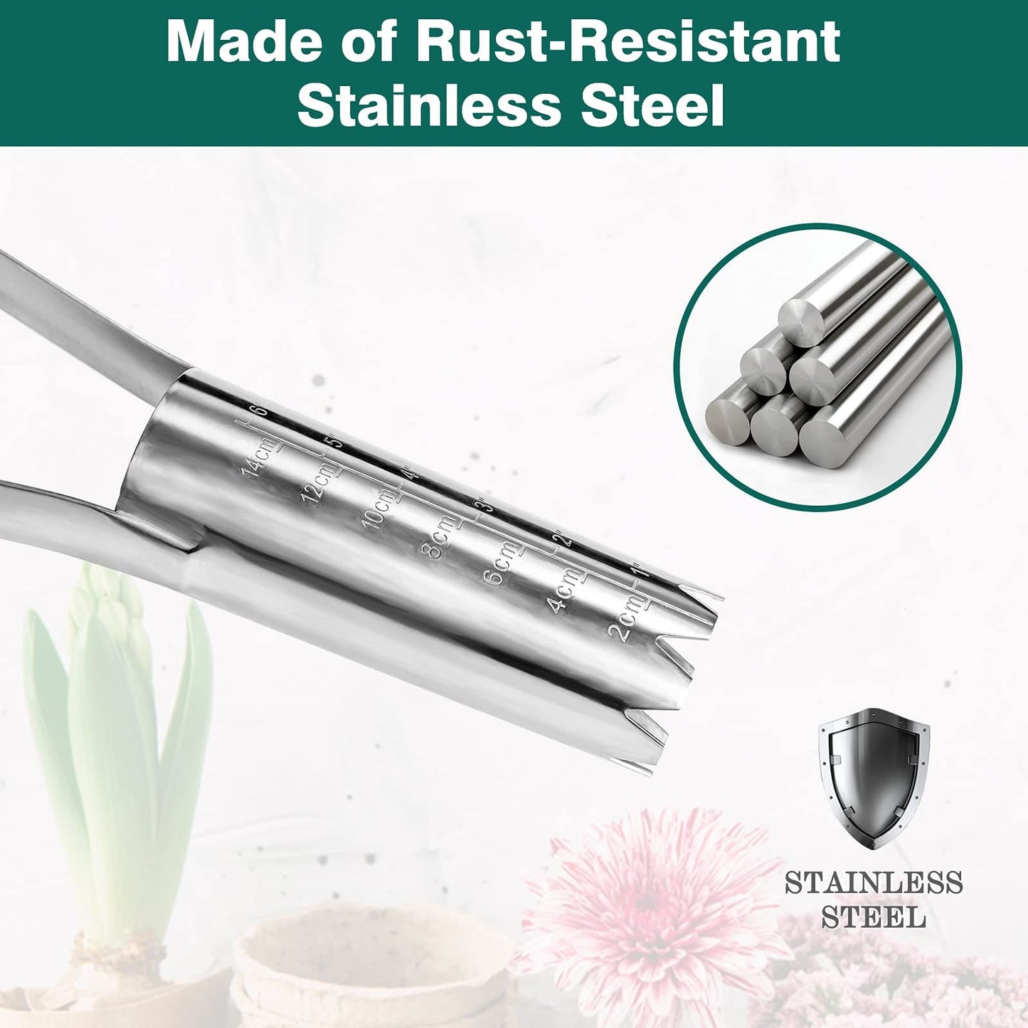 Stainless Steel Large Bulb Planter