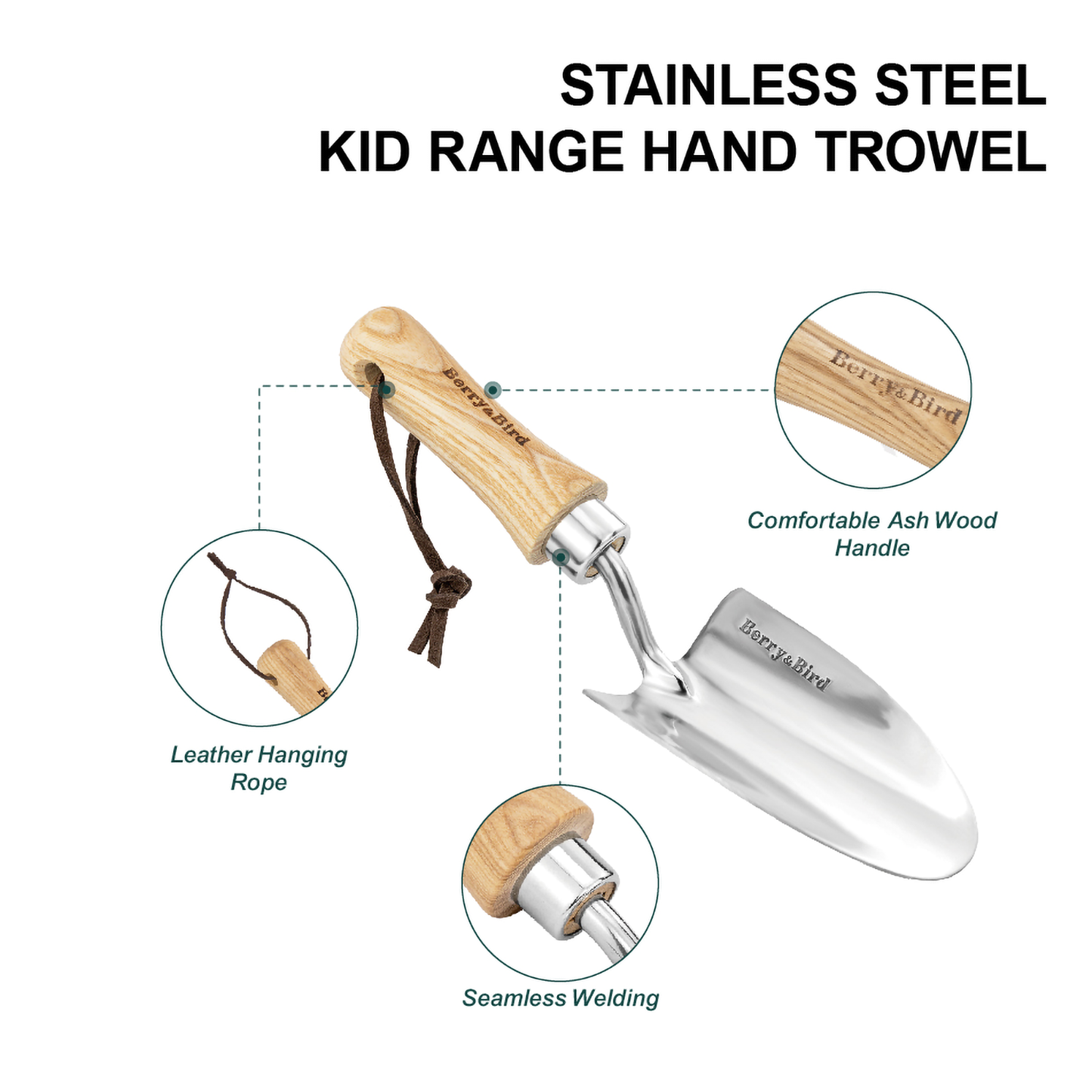 Stainless Steel Kid Range Hand Trowel