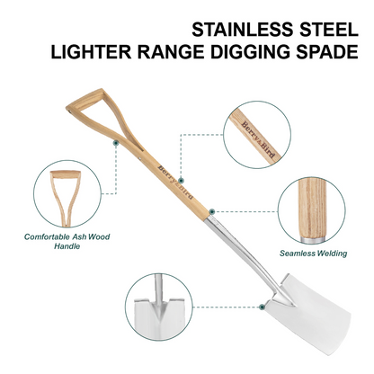 Stainless Steel Lighter Range Digging Spade
