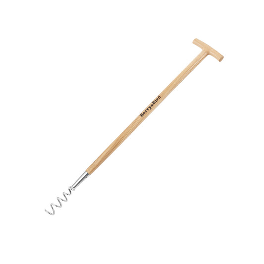 Stainless Steel Long Handle Corkscrew Weeder