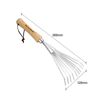 Stainless Steel Hand Shrub Rake