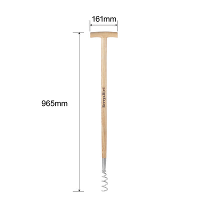 Stainless Steel Long Handle Corkscrew Weeder