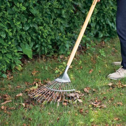 Stainless Steel Long Handle Leaf Rake