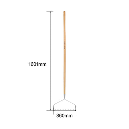 Stainless Steel Long Handle Soil Rake