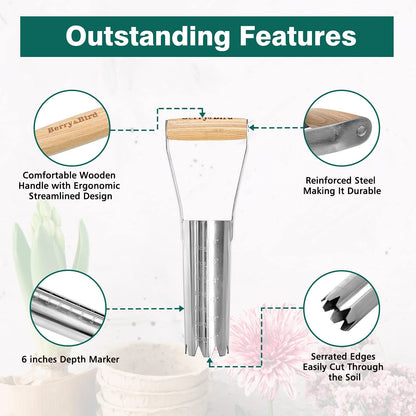 Stainless Steel Large Bulb Planter